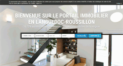 Desktop Screenshot of immobilier-en-languedoc-roussillon.com